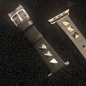 NWT Apple Watch Black & Silver Band